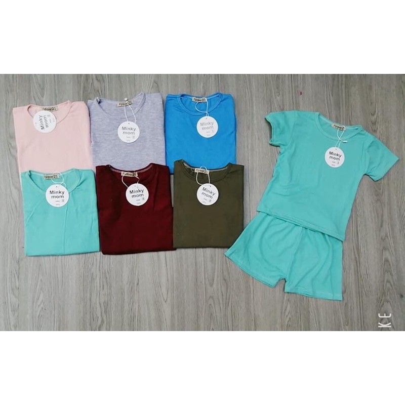 BỘ MINKY MOM CỘC TAY THUN CHO BÉ