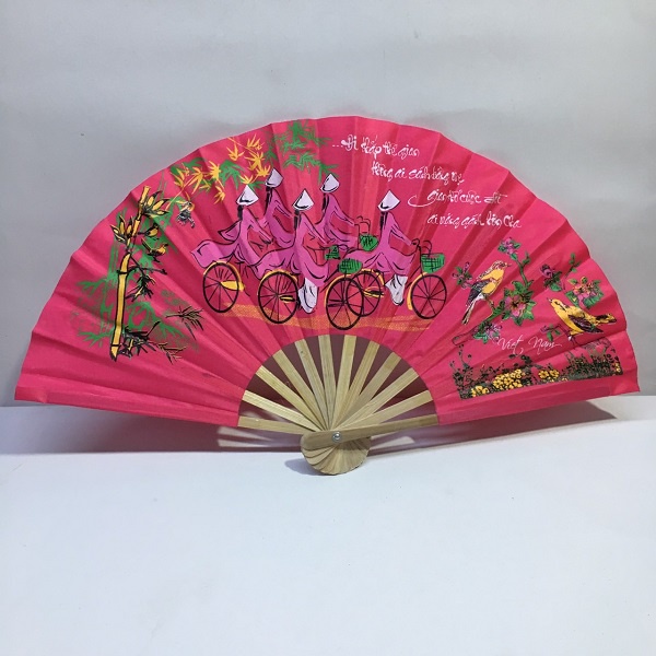 Quạt Vải Thư Pháp