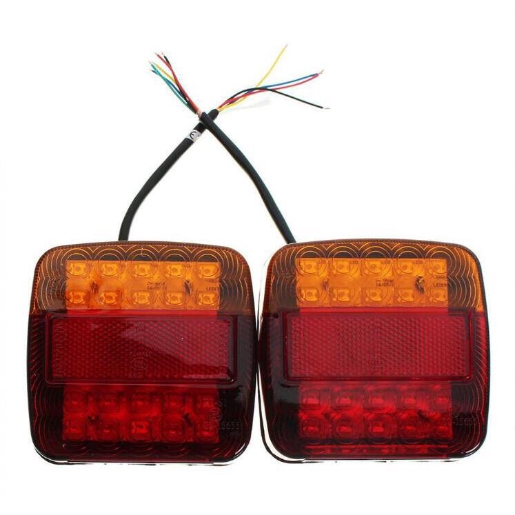 1 / 2 Đèn Hậu 20 Bóng LED 12V Chống Thấm Nước Dành Cho Xe Hơi / Xe Tải
