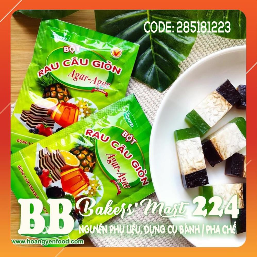 💥 SIÊU NGON 💥 GIÒN 1 GÓI - Bột rau câu AGAR GIÒN hiệu Rovin Hoàng Yến - 01 GÓI LẺ 25gr
