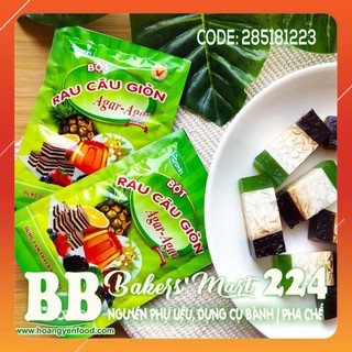 💥 SIÊU NGON 💥 GIÒN 1 GÓI - Bột rau câu AGAR GIÒN hiệu Rovin Hoàng Yến - 01 GÓI LẺ 25gr