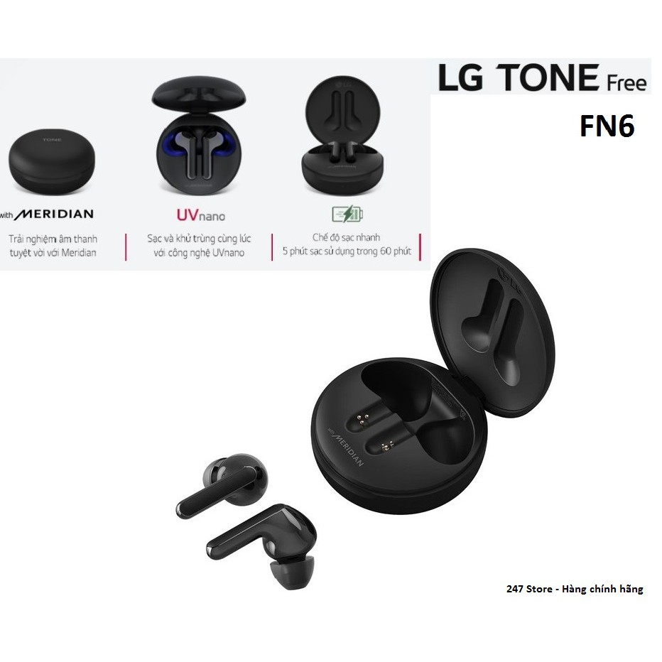 [Mã 2404EL10K giảm 10K đơn 20K] Tai nghe Bluetooth LG TONE Free HBS-FN6 - Hàng chính hãng