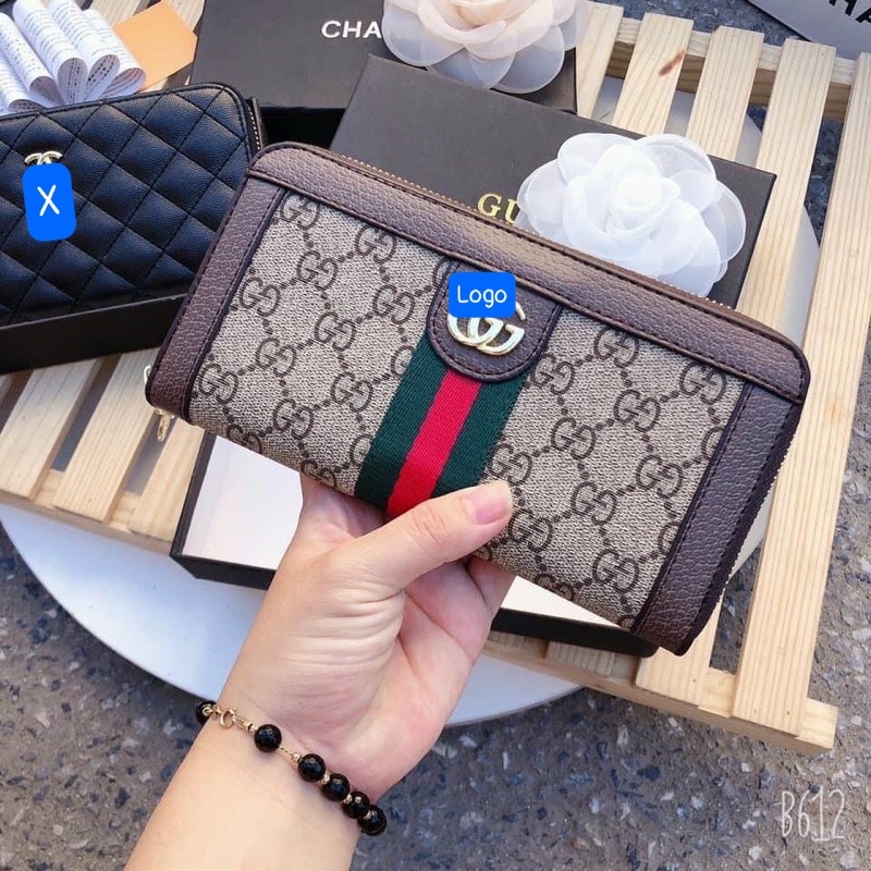 [Mã 153FASHIONSALE1 giảm 10k đơn từ 50k] Ví Gu.Cì GC dài nữa hàng vip đẹp ( full box shop có ảnh thật)