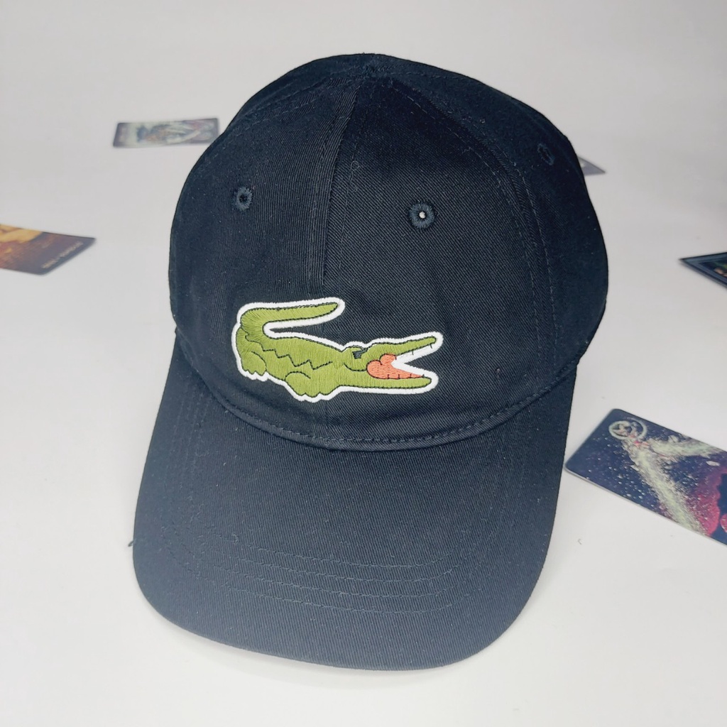 Nón kết lacoss cá sấu thêu full bản không nút đầu cực sang trọng