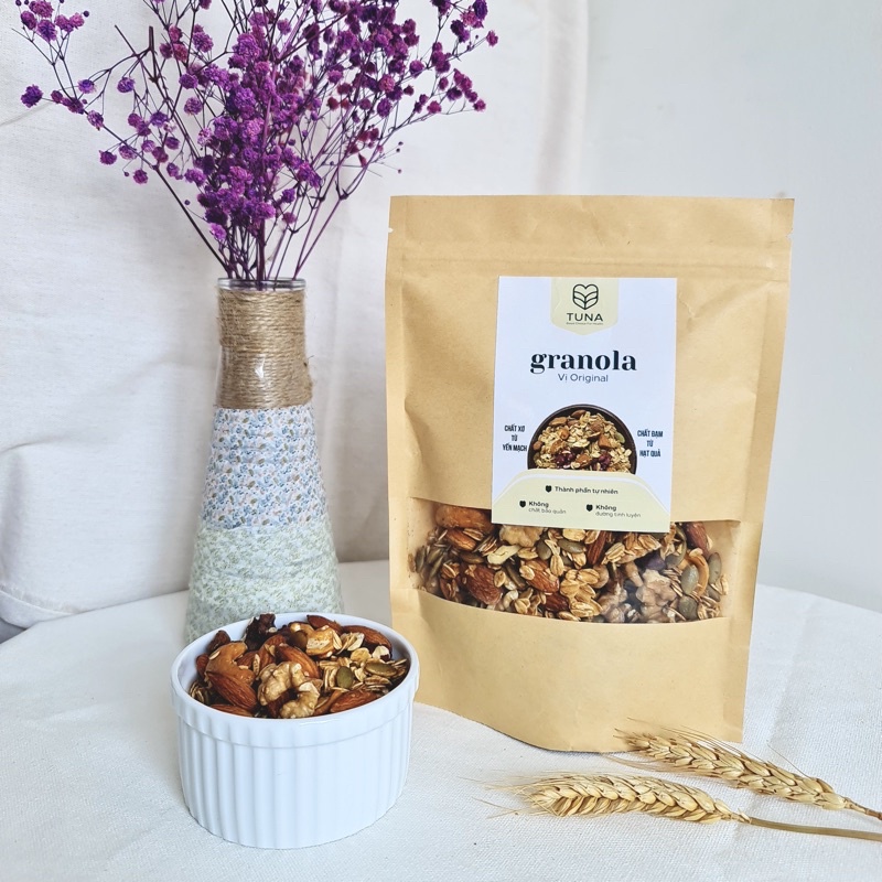 Granola - Ngũ cốc Ăn Kiêng Không Đường- Vị Truyền Thống