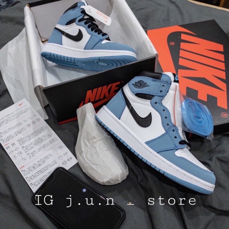 GIÀY JD1 UNIVERSUTY BLUE 1:1 SC [ FULL BOX + FREE SHIP ]