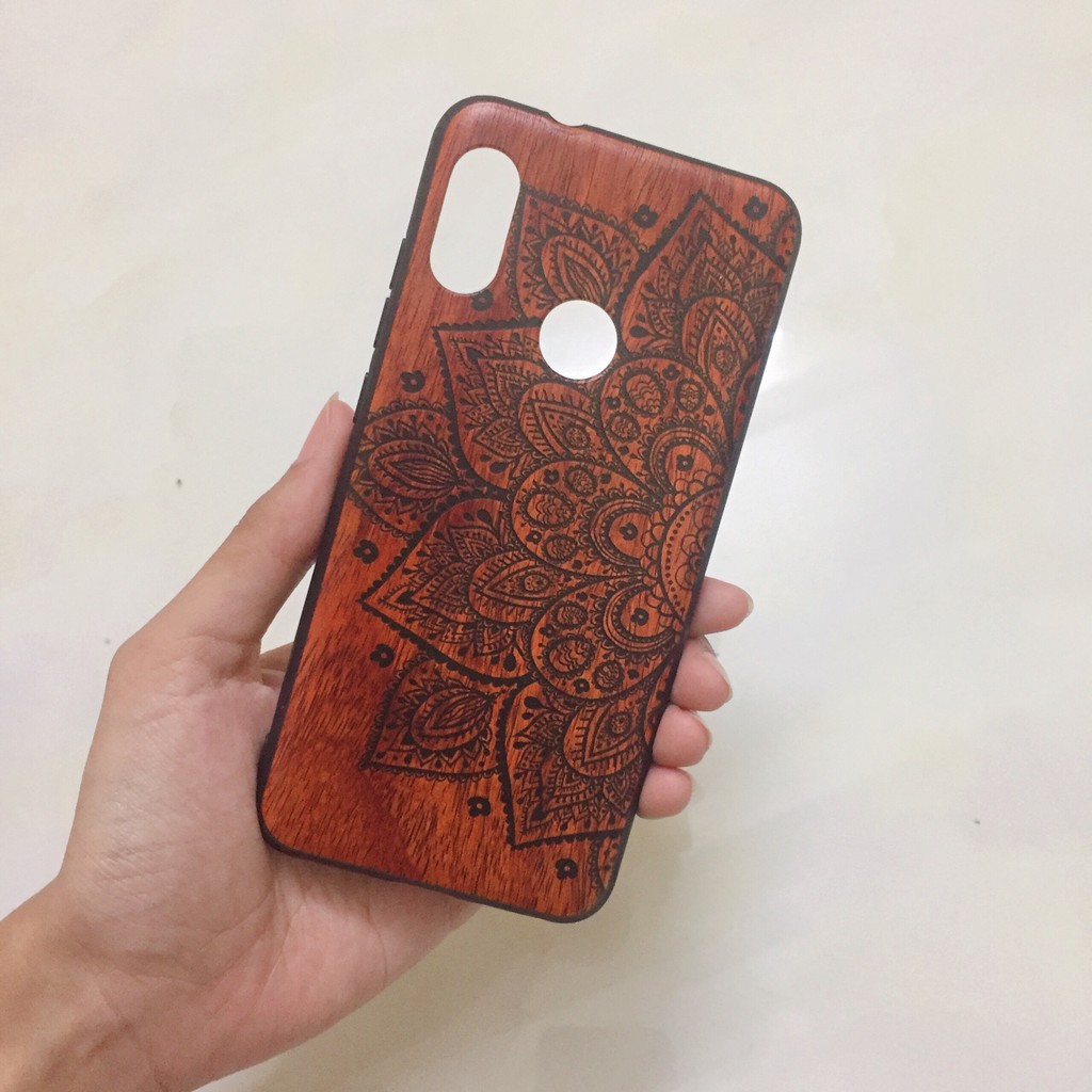 Ốp lưng xiaomi redmi 6 pro / xiaomi A2 lite Vân gỗ thời thượng