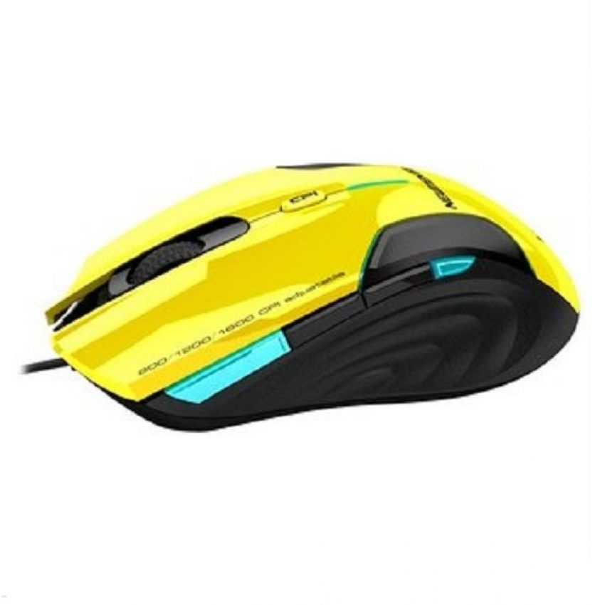 Chuột Mouse NEWMEN N500 PLUS Black/Yellow USB Chính hãng