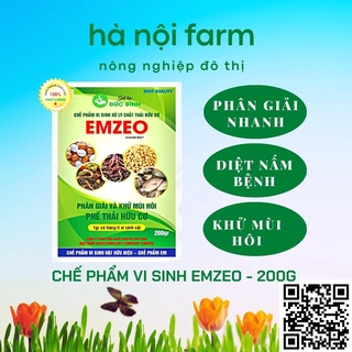 Men vi sinh phân huỷ và khử mùi chất thải hữu cơ Emzeo gói 200g
