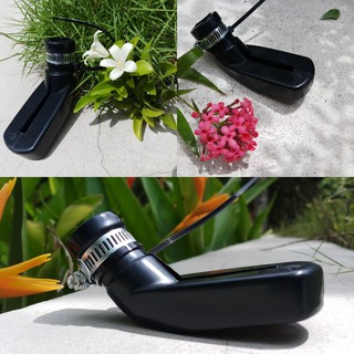 lót chân chống xe máy bằng cao su (có 2 lỗ thoát nước + 1 cổ dê+ 1 dây rút)