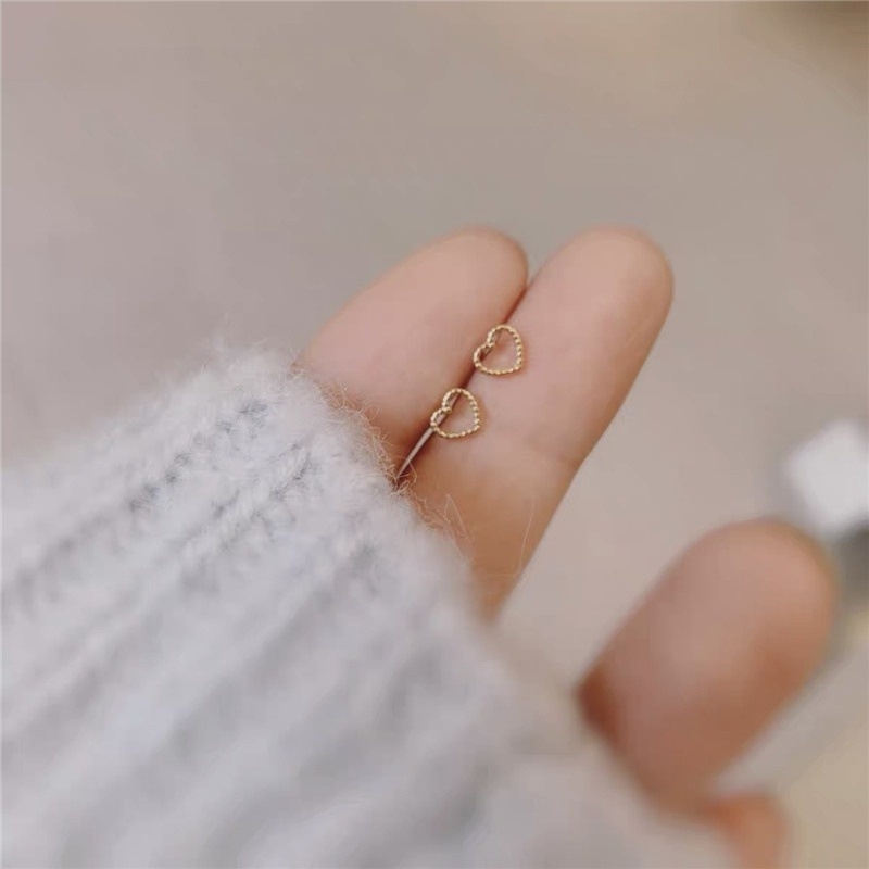 Set 6 đôi khuyên tai mạ vàng/bạc thời trang cho nữ