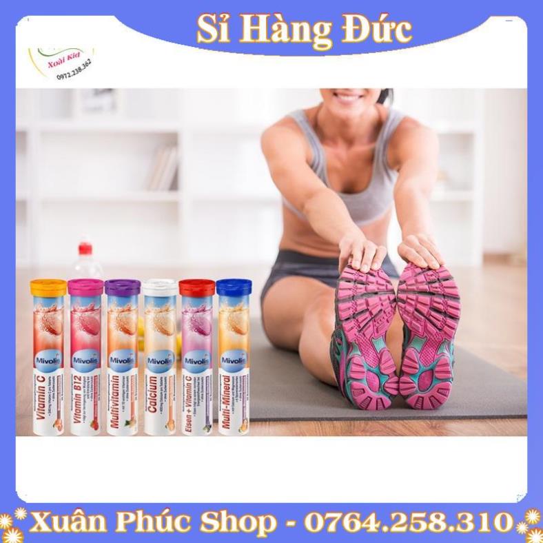 Viên Sủi Mivolis Vitamin C và các vị khác Hỗ trợ tăng cường hệ miễn dịch 20 Viên của Đức