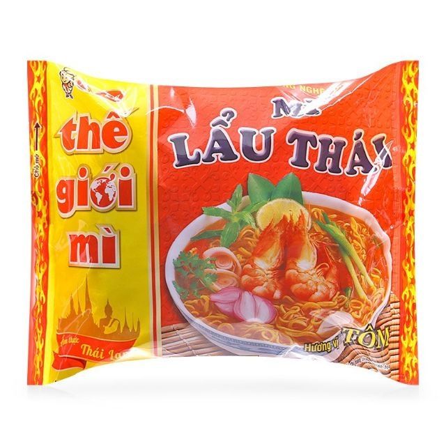 10 gói mì tôm lẩu thái