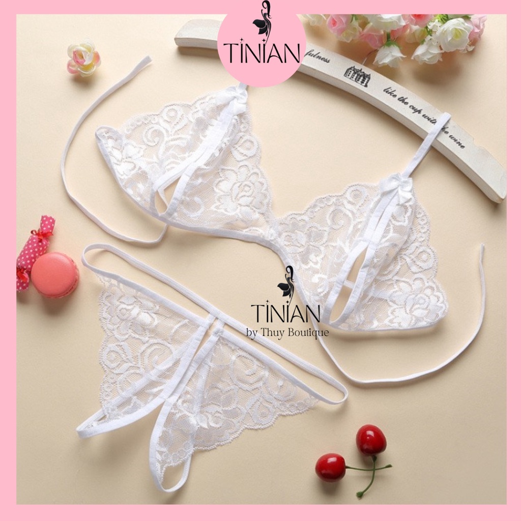 Bộ đồ lót sexy TINIAN đồ ngủ ren xuyên thấu gợi cảm gợi tình xẻ đáy quyến rũ