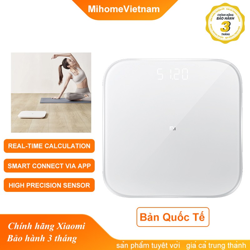 Cân Điện Tử Thông Minh Bluetooth Xiaomi Smart Scale Gen 2 – Bác Sĩ Gia Đình, Trợ Lý Sức Khỏe - Hàng Chính Hãng