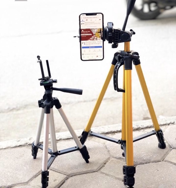 Chân giá đỡ máy chụp ảnh/ quay phim Tripod 3366 + Giá đỡ điện thoại và máy ảnh