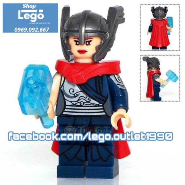 Xếp hình Thor: The Dark World Jane Foster Hogun Fandral Viper Malekith Heracles Moon Dragon Shang Chi Lego Xinh X0176