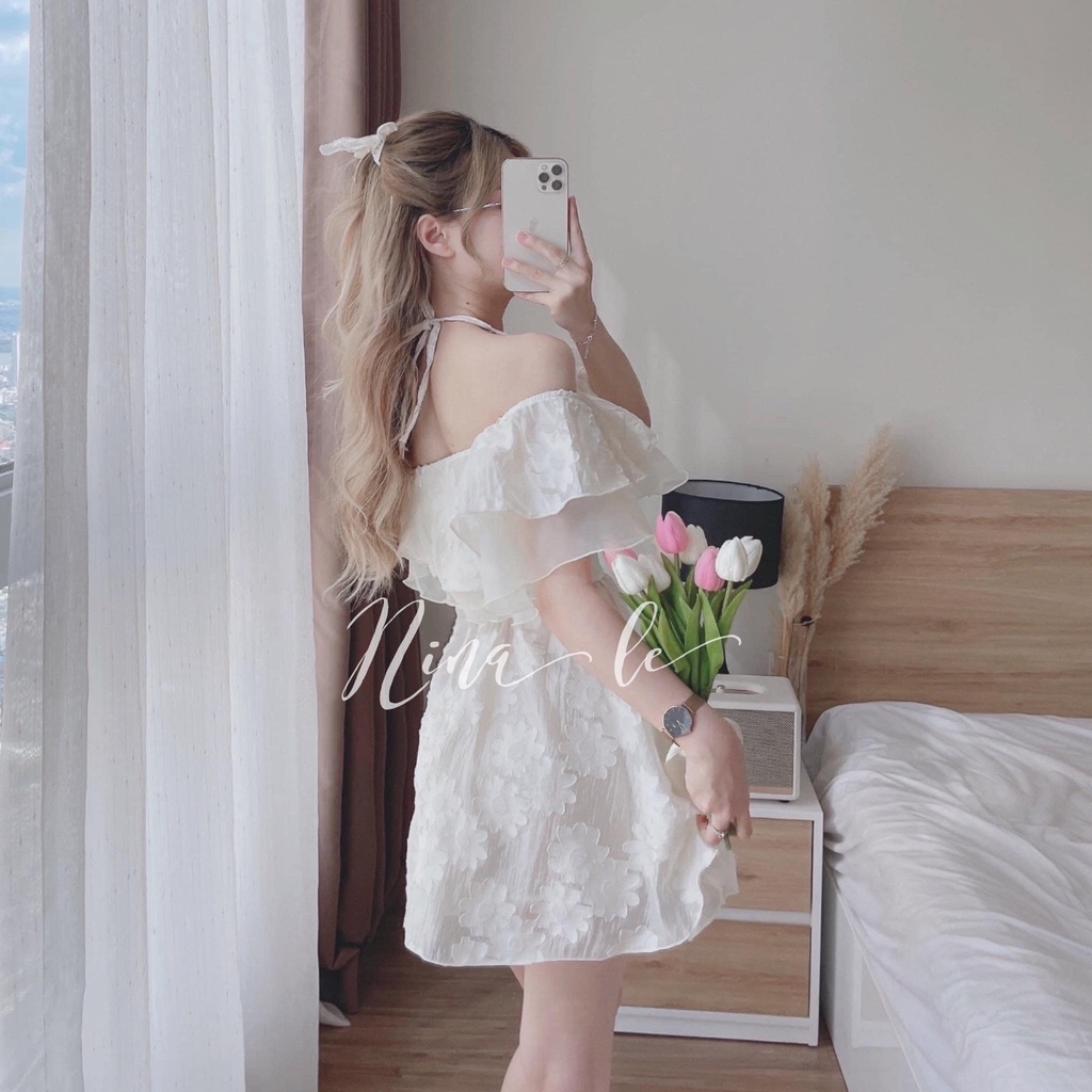 Váy dự tiệc trễ vai sang chảnh cưới dáng dài sang trọng đầm thiết kế cao cấp