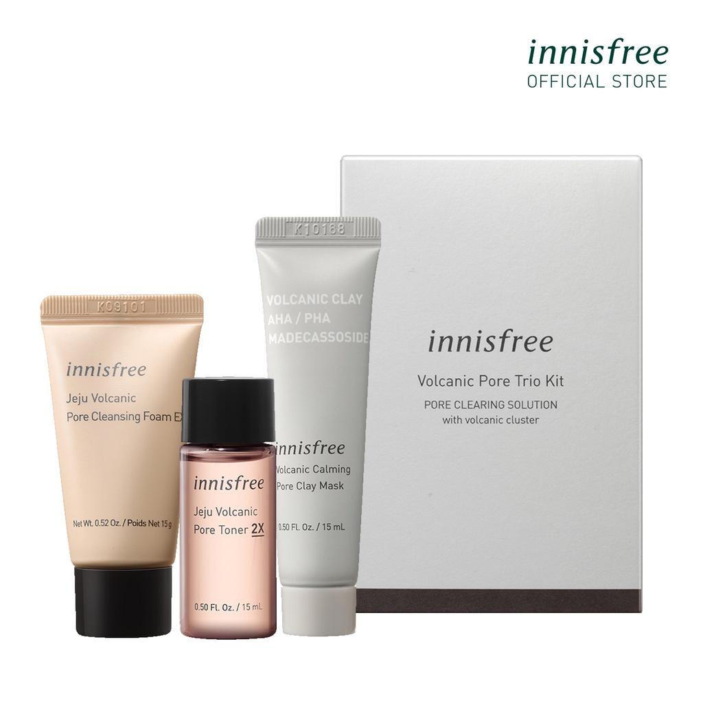 (Quà tặng) Bộ chăm sóc lỗ chân lông đá tro núi lửa innisfree Jeju Volcanic Pore