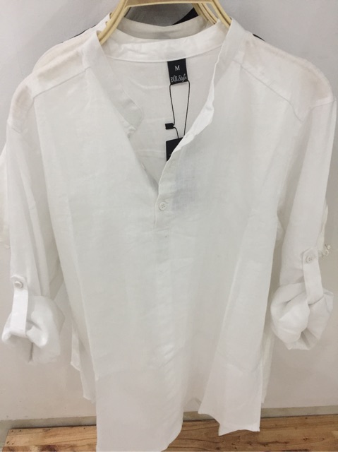 Áo đũi dài tay 3 cúc dáng chui | BigBuy360 - bigbuy360.vn