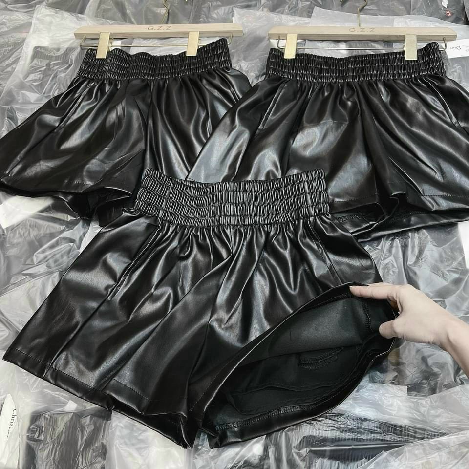 Quần short da lưng chun xinh h