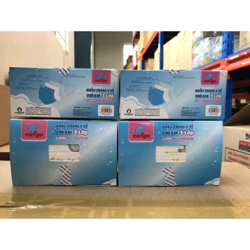 Khẩu  trang  y tế trẻ  em 3 Lớp MERIGO | BigBuy360 - bigbuy360.vn