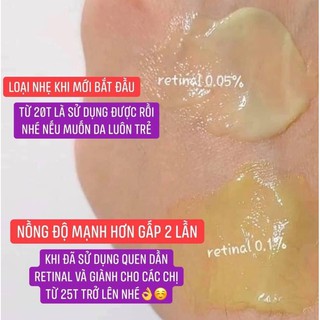 TUÝP KEM trẻ hoá RETINAL Dr.Different