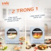 Nồi chiên hơi nước công nghệ mới UNIE Steam Color, dung tích 15 Lít, công suất  chiên 1635W hấp 985W chiên hấp 2in1