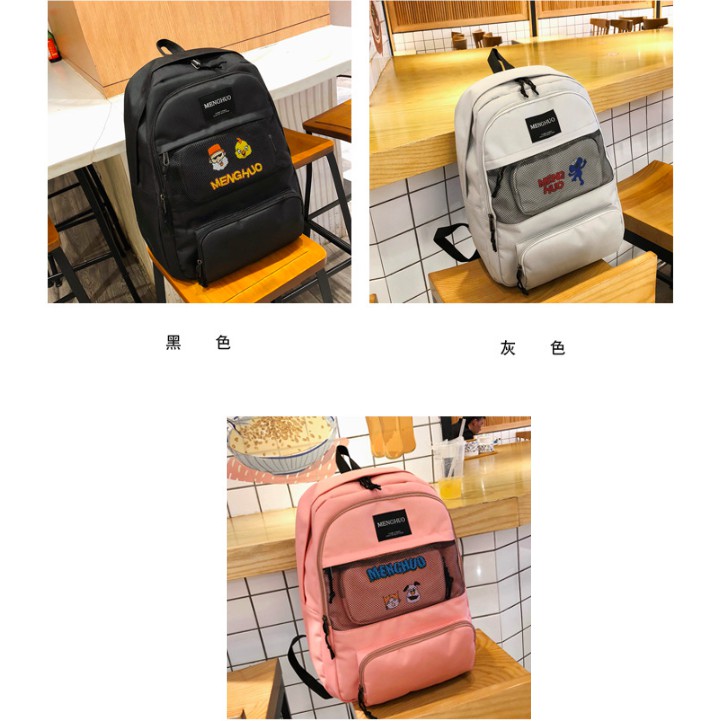 BALO ĐI HỌC ULZZANG BALO MENGHUO HOẠT HÌNH