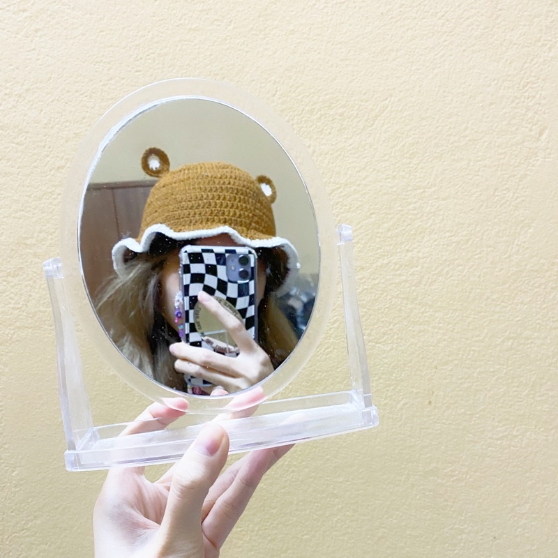 Mũ len móc handmade gấu nâu/ếch xanh/mèo trắng/ mây xanh