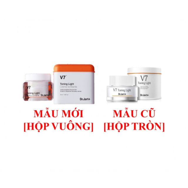 KEM DƯỠNG TRẮNG TÁI TẠO DA MỜ THÂM NÁM V7 TONING LIGHT DR JART+