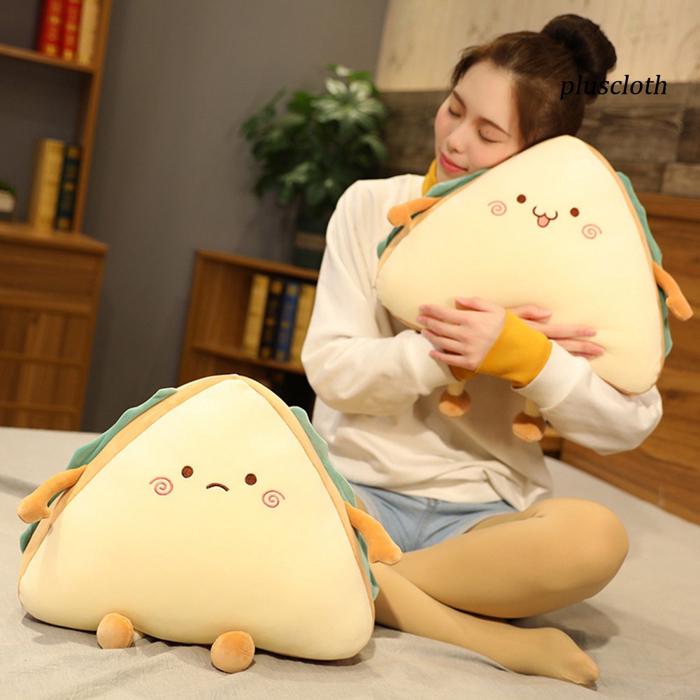 Gối Nhồi Bông Hình Bánh Sandwich Đáng Yêu Trang Trí Nội Thất