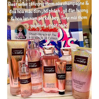 BILL A THOUSAND WISHES BBW USA XỊT THƠM BODY MIST - BODY CREAM