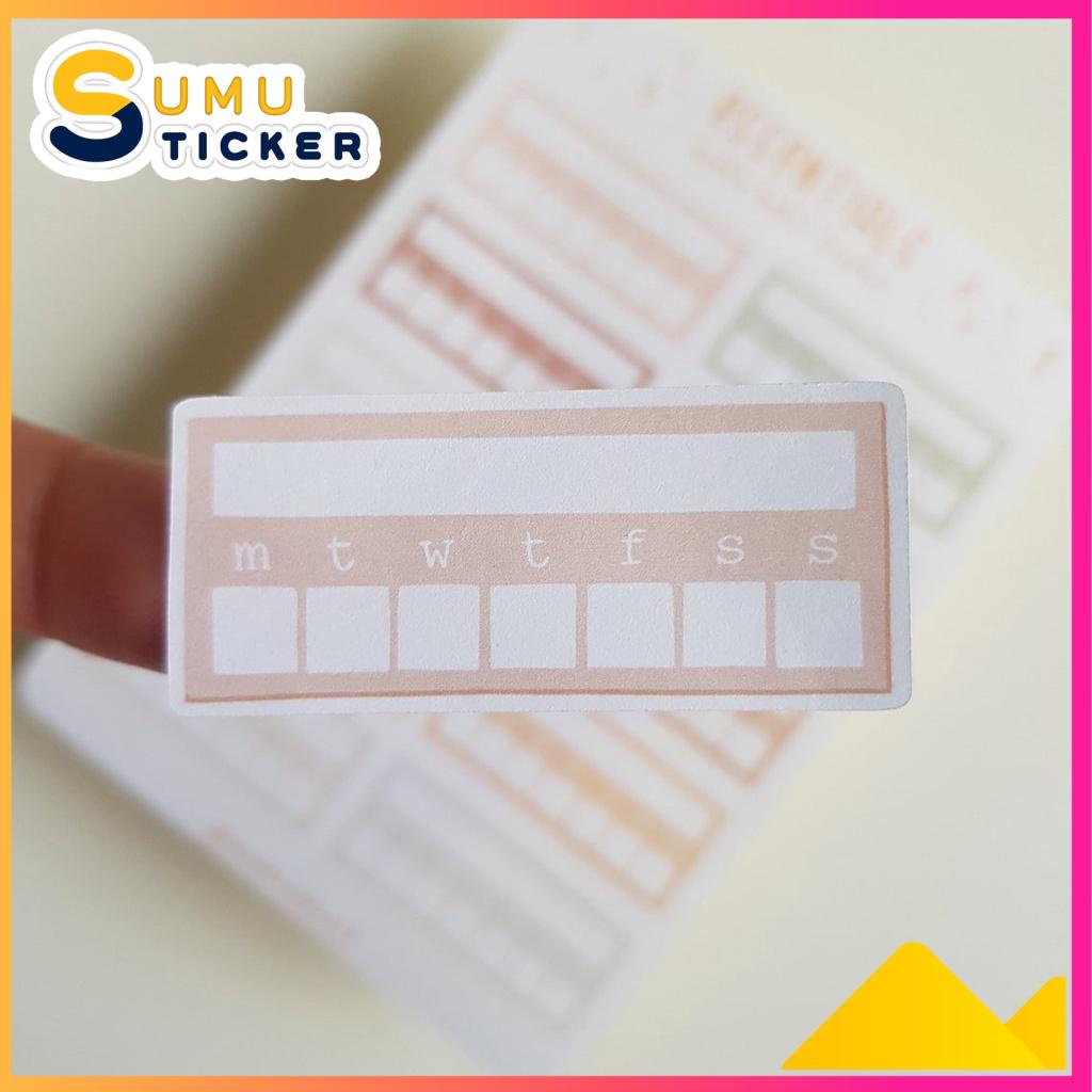 Sheet Sticker ⭐ Chủ Đề: Essential ⭐ Set 2 Tờ Sticker Trang Trí Dán Sổ | Sticker Kế Hoạch - Thời Tiết - Ghi Chú