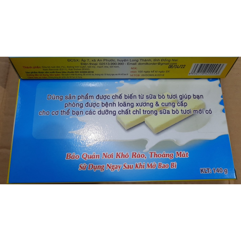 Bánh Sữa Long Thành Nguyên Chất DOMILK - Bánh Sữa Long Thành Domilk