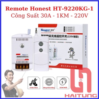 Điều Khiển Từ Xa Bằng Remote 1KM, 30A, Nguồn 220V, Remote Honest HT9220KG-1, thiết bị điện Hai Tùng