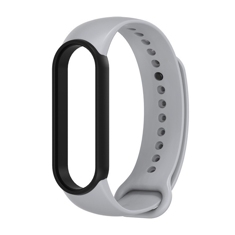 Dây thay cao su viền đen Mi band 5/6 chính hãng Mijobs