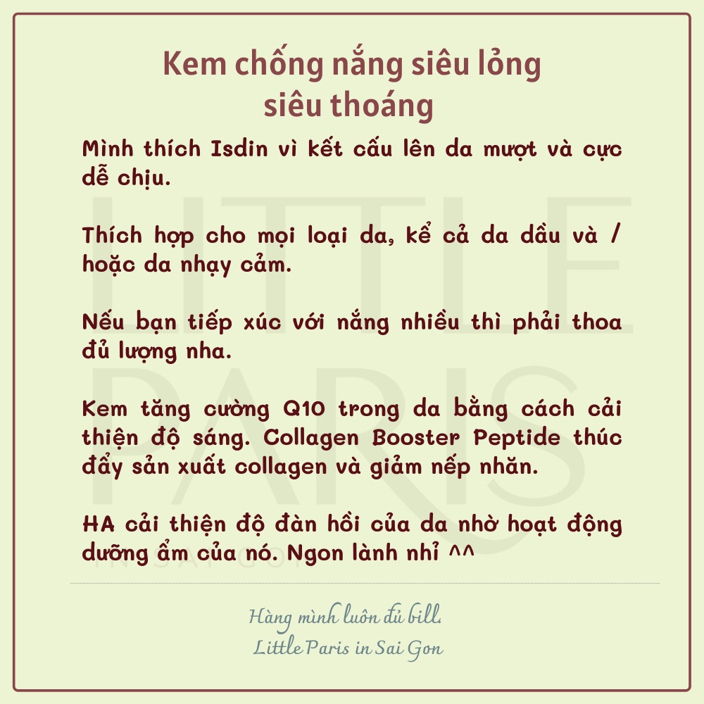 Kem Chống Nắng Isdin Fotoprotechtor Fusion Water Spf 50 50ml