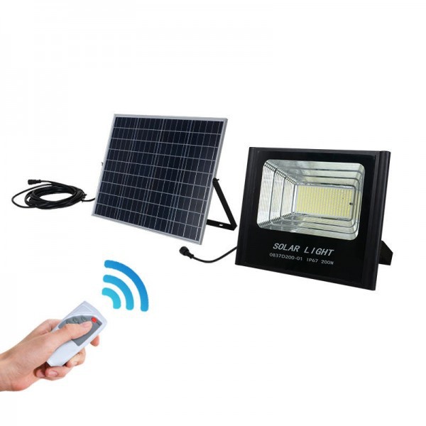 Đèn năng lượng mặt trời chính hãng SOLAR LIGHT 100w 50w siêu sáng  pin sạc tách rời , có remot điều khiển từ xa