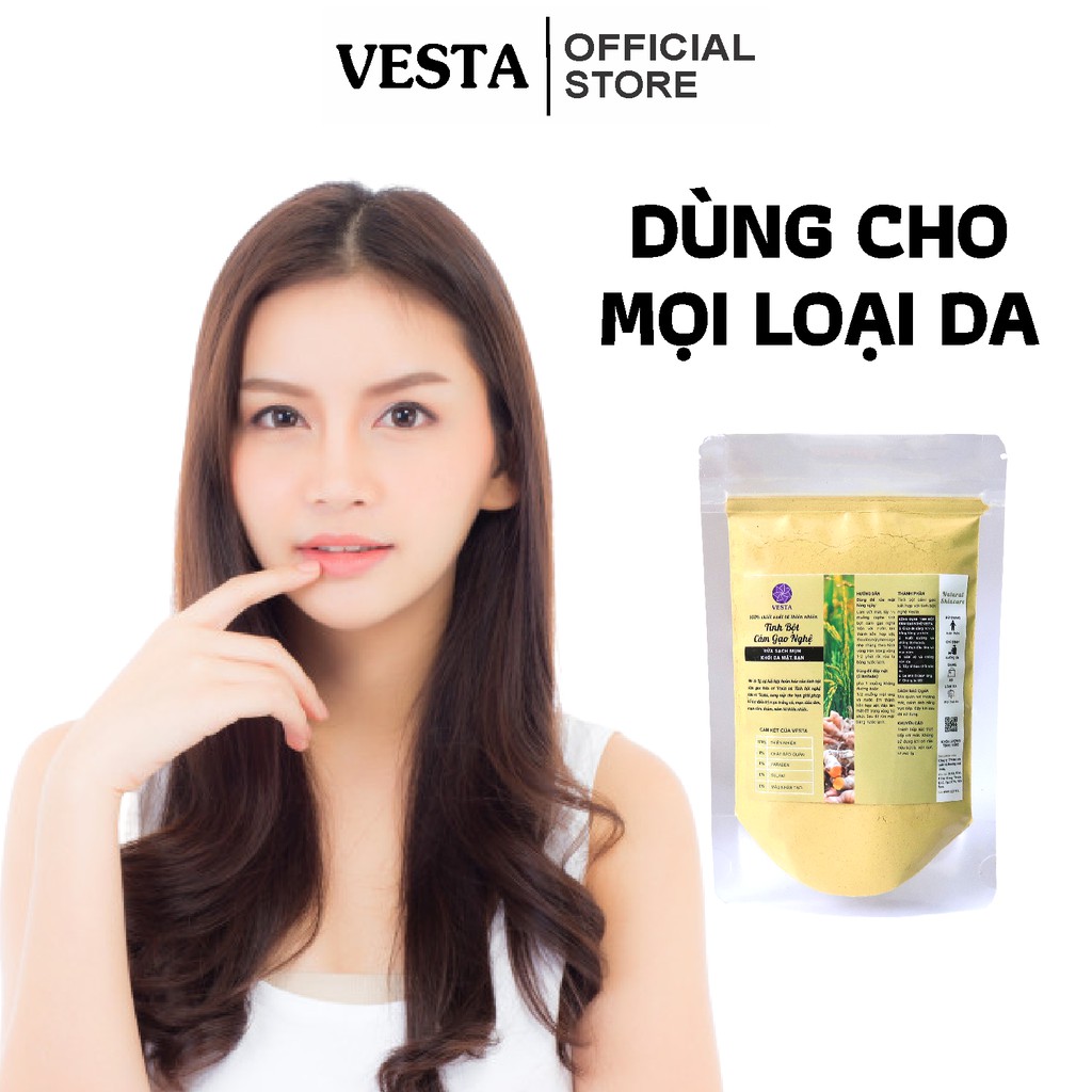 Tinh Bột Cám Gạo Nghệ Nguyên Chất Vesta 100gr