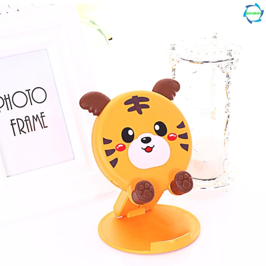 Giá Đỡ Điện Thoại gấp gọn để bàn hình tròn - Hình Thú Dễ Thương siêu nhẹ đa năng tiện dụng