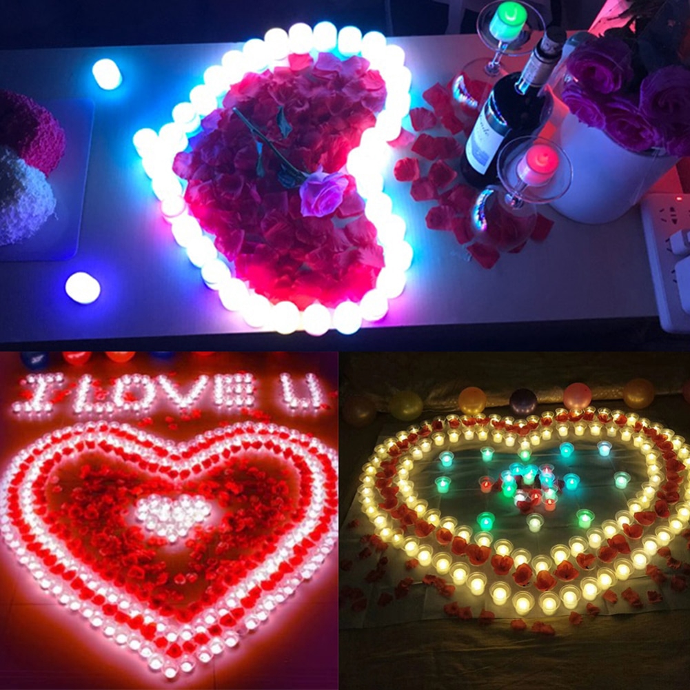 Đèn led hình ngọn nến nhiều màu sắc trang trí tiệc tiện dụng
