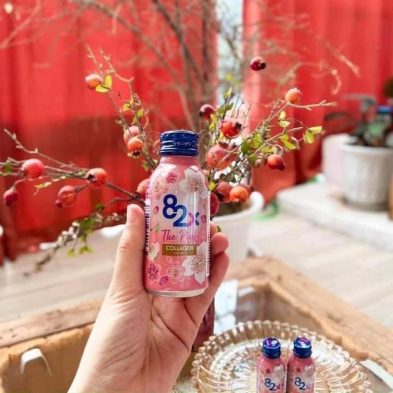Nước Uống Collagen 82X The Pink Hộp 10 Chai Nhật Bản