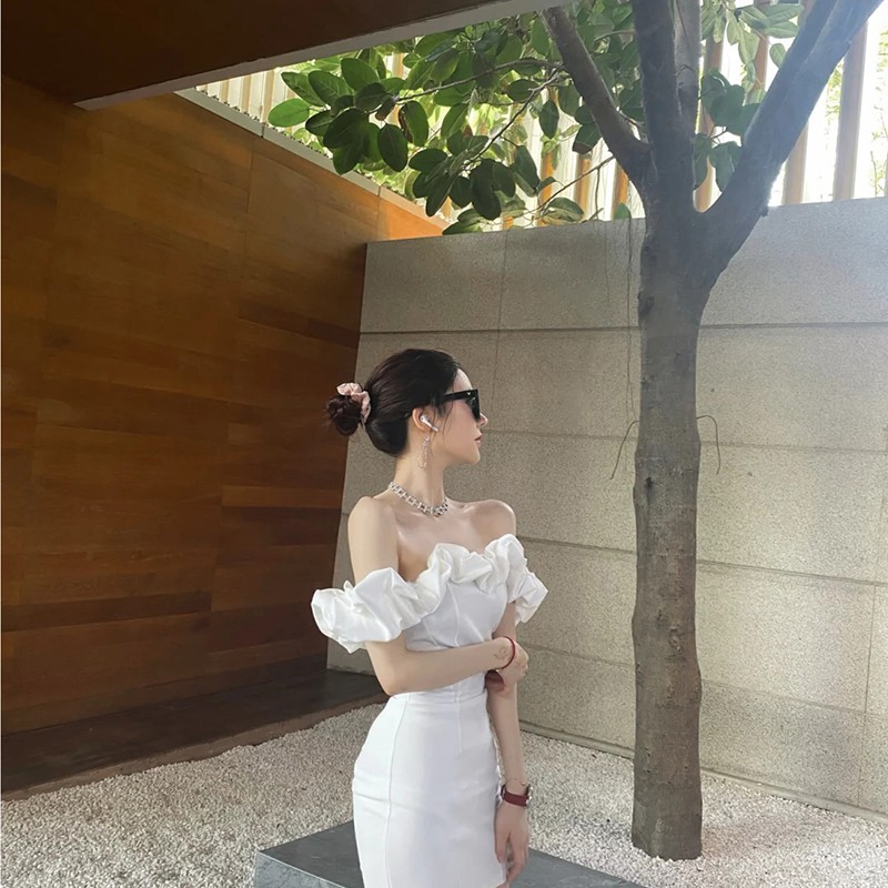 [freeship]Đầm dự tiệc trễ vai cho những cô gái thích stye ngọt ngào và gợi cảm (order) | BigBuy360 - bigbuy360.vn