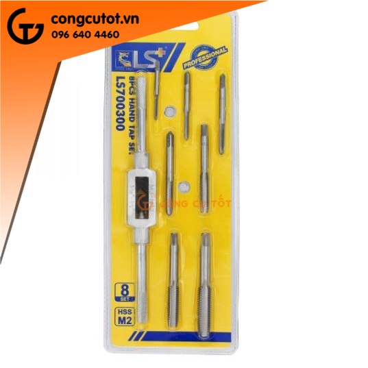 Bộ mũi taro tạo ren trong 8 chi tiết M3-M12 LS+