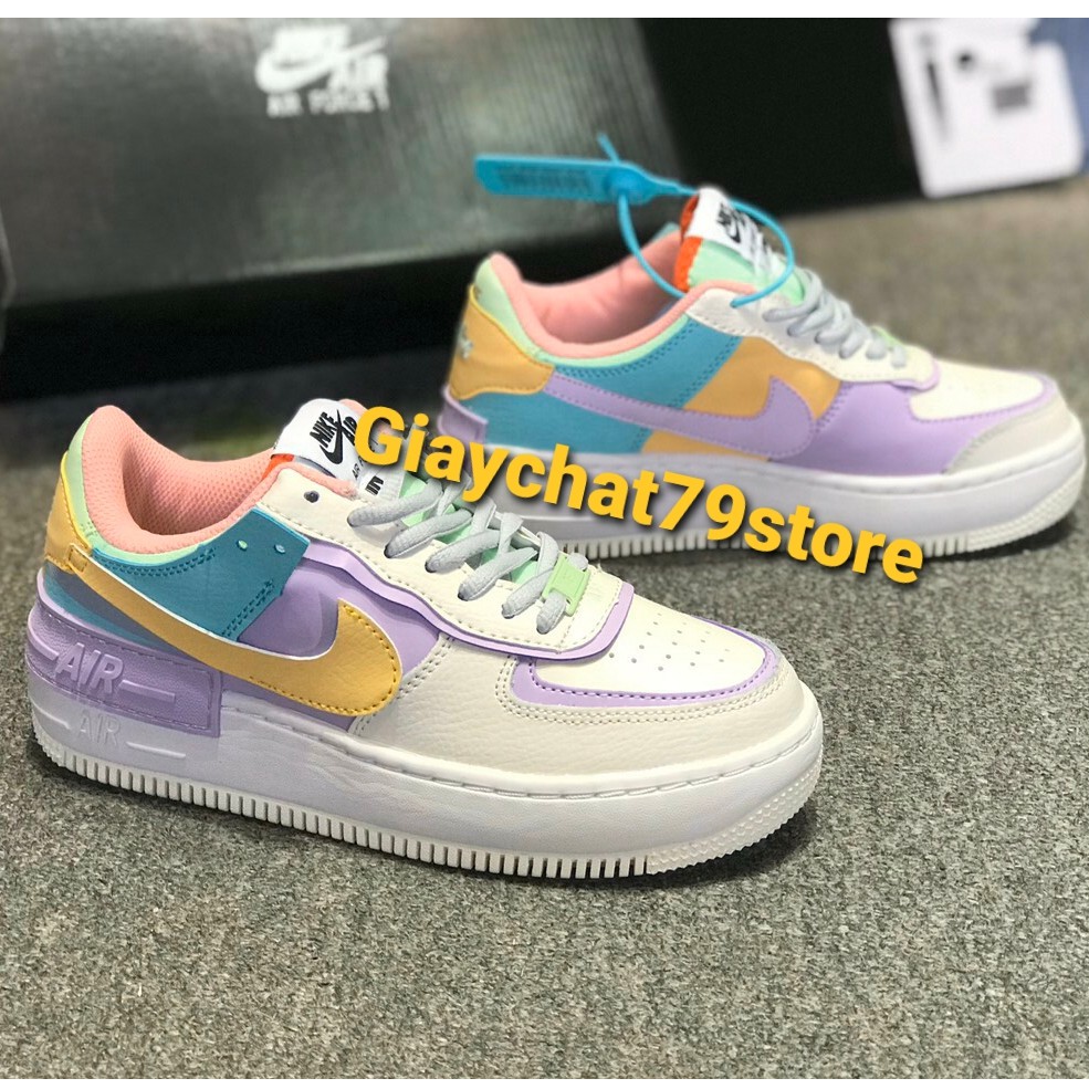 Giày Nike Air Force 1 Shadow Pale Ivory Women - CI0919-101 (White/ Multi) [Chính Hãng Auth - FullBox] - Giaychat79store