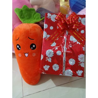 GỐI ÔM CÀ RỐT CÀ RỐT NHỒI BÔNG