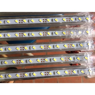 4 bóng Đèn led 12v, Led Thanh 12v, tuýp led 12v 18w (1m) có máng, hộp.