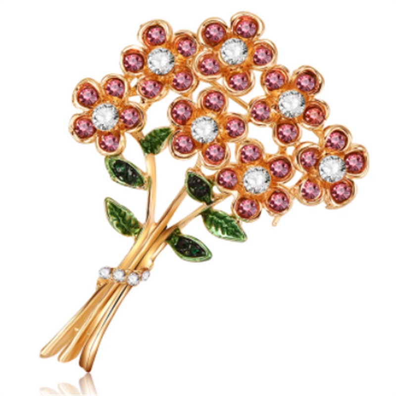 Ghim Cài Áo Hình Hoa Quả Đính Đá Thời Trang Cho Nữ