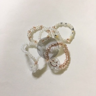 Nhẫn hạt cườm handmade